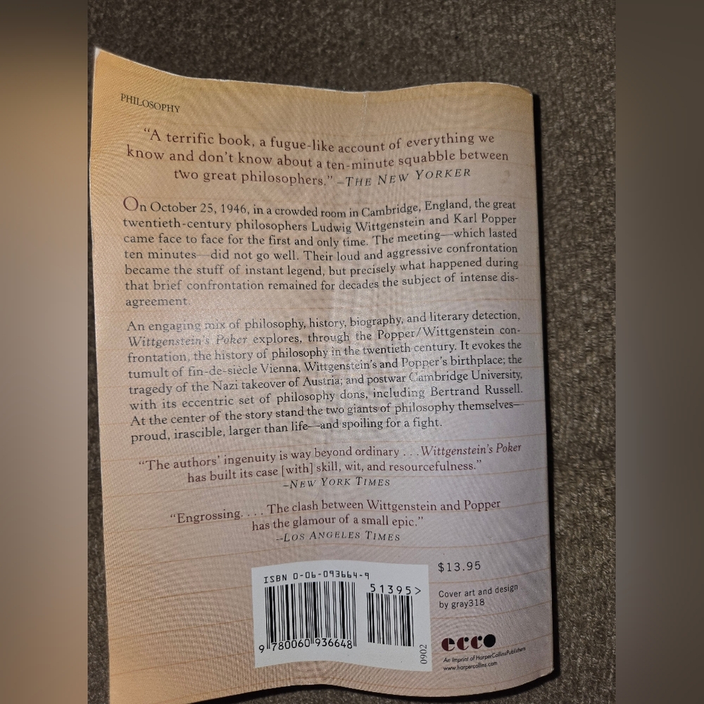 Wittgenstein's Poker Book - Picture 2 of 2